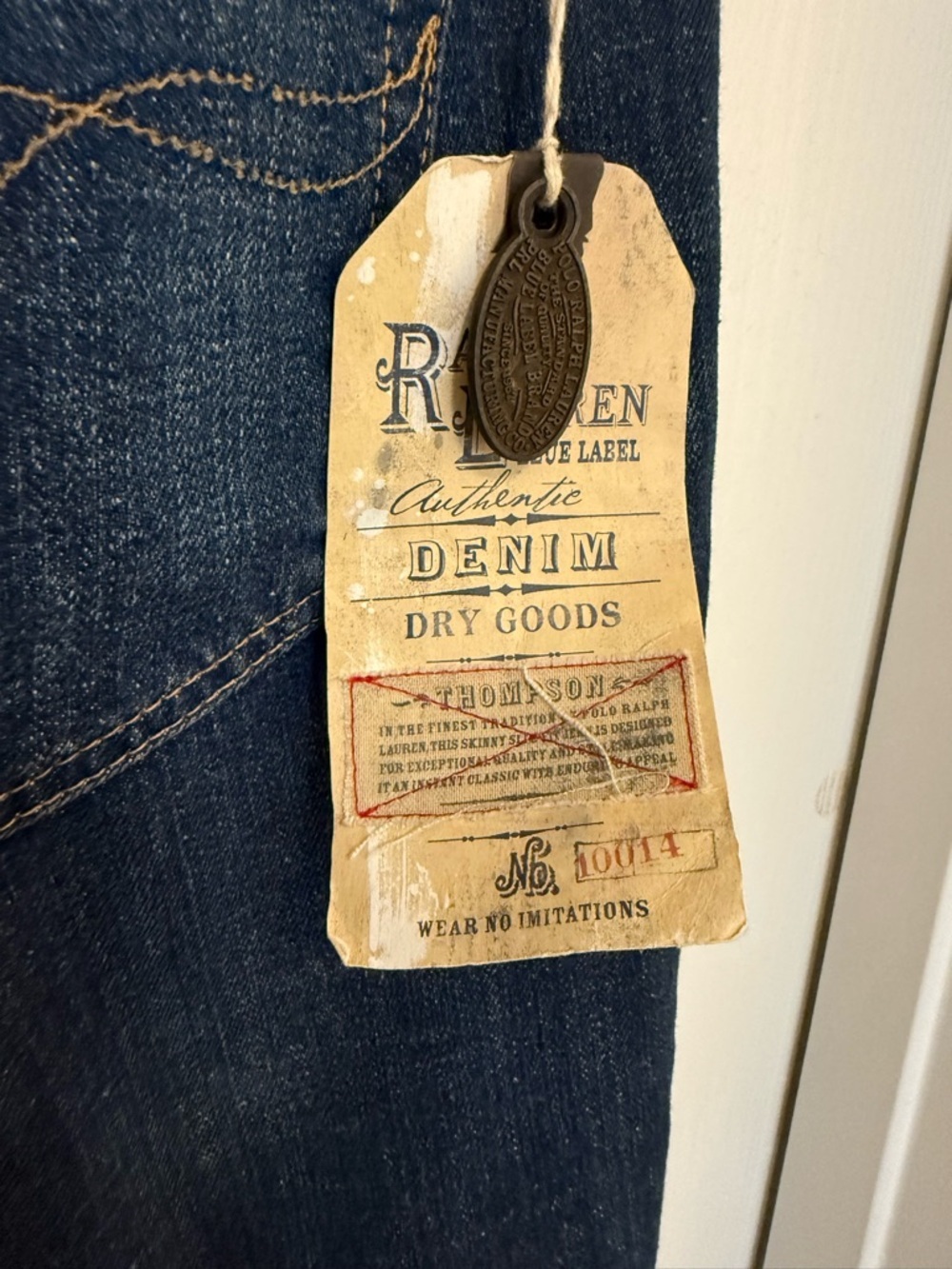 NWT Ralph Lauren Straight Leg Fit Thompson 650 Jeans - Picture 3 of 5